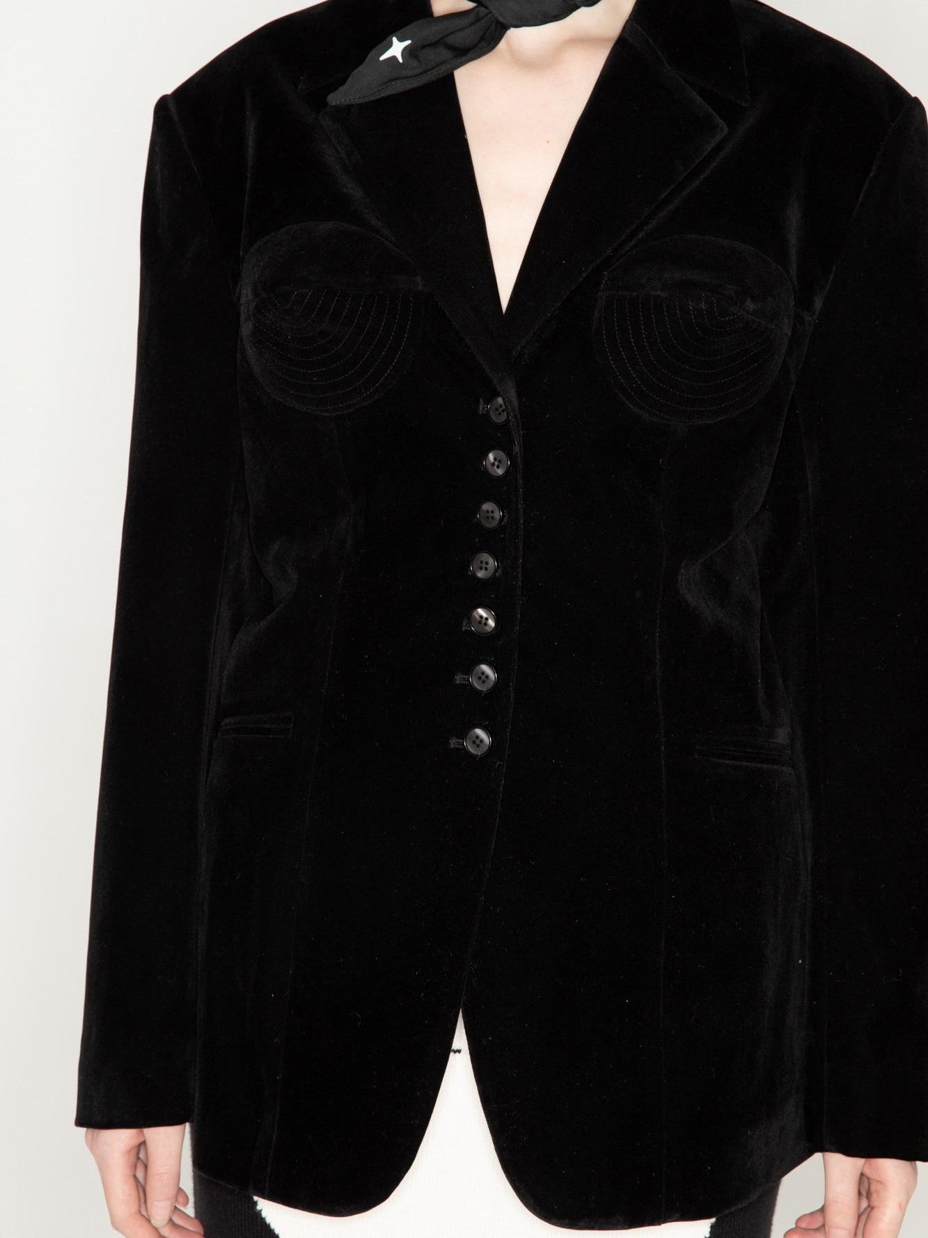 QUORRA S CHORD Vintage Modern Cone Bustier Sculpted Tailoring Women&