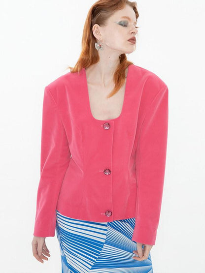 QUORRA S CHORD Vintage Relaxed Waist Cinched Low Square Neck Women&