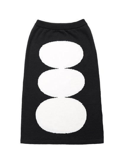 QUORRA S CHORD Visual Geometric Circle Jacquard Straight Women&