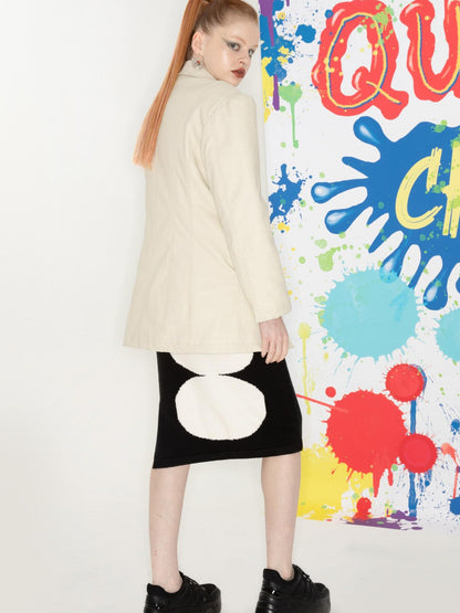 QUORRA S CHORD Visual Geometric Circle Jacquard Straight Women&