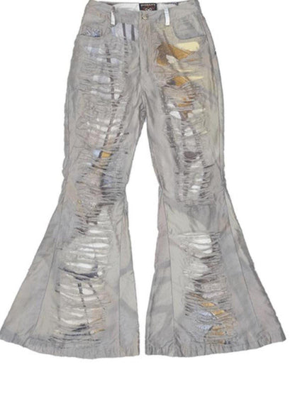 QUORRA S CHORD Washed Ripped Patchwork Women&