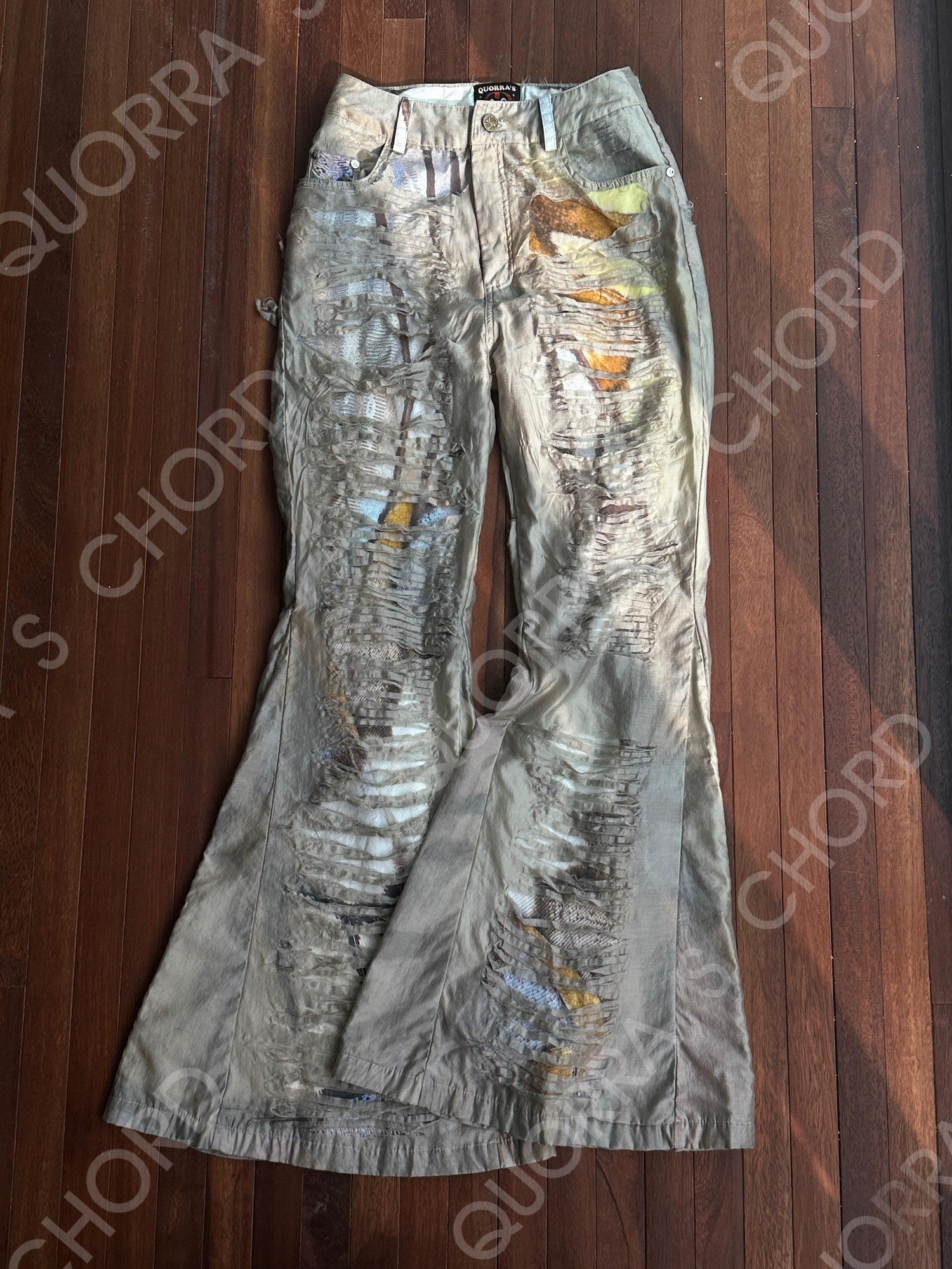 QUORRA S CHORD Washed Ripped Patchwork Women&