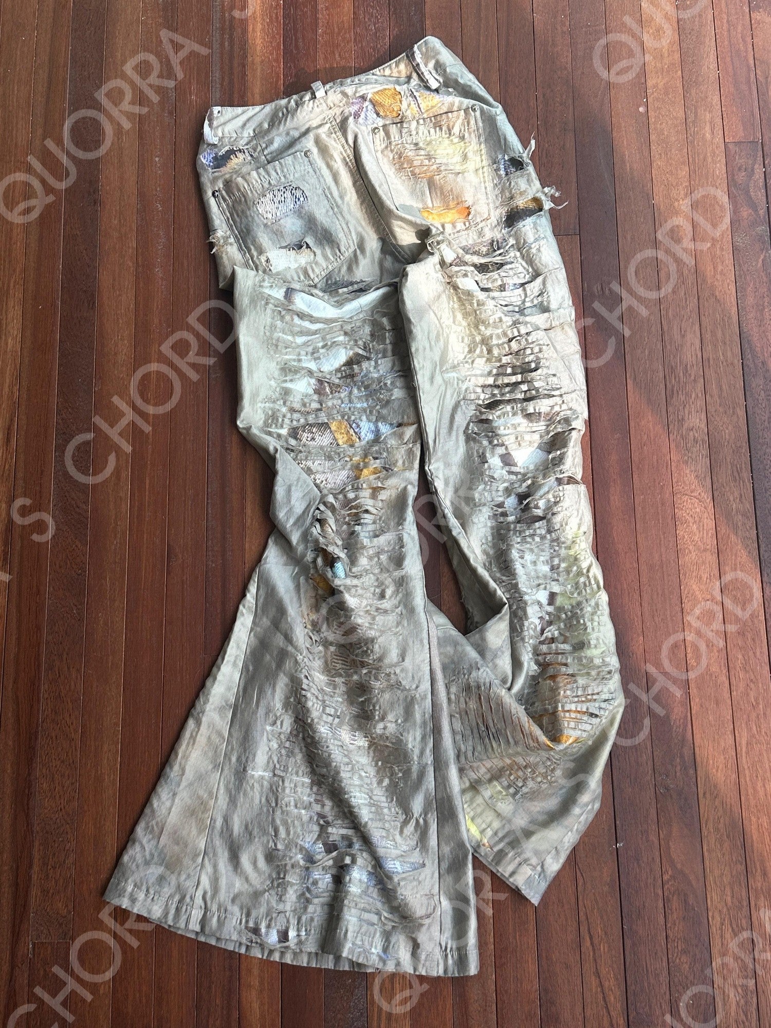 QUORRA S CHORD Washed Ripped Patchwork Women&