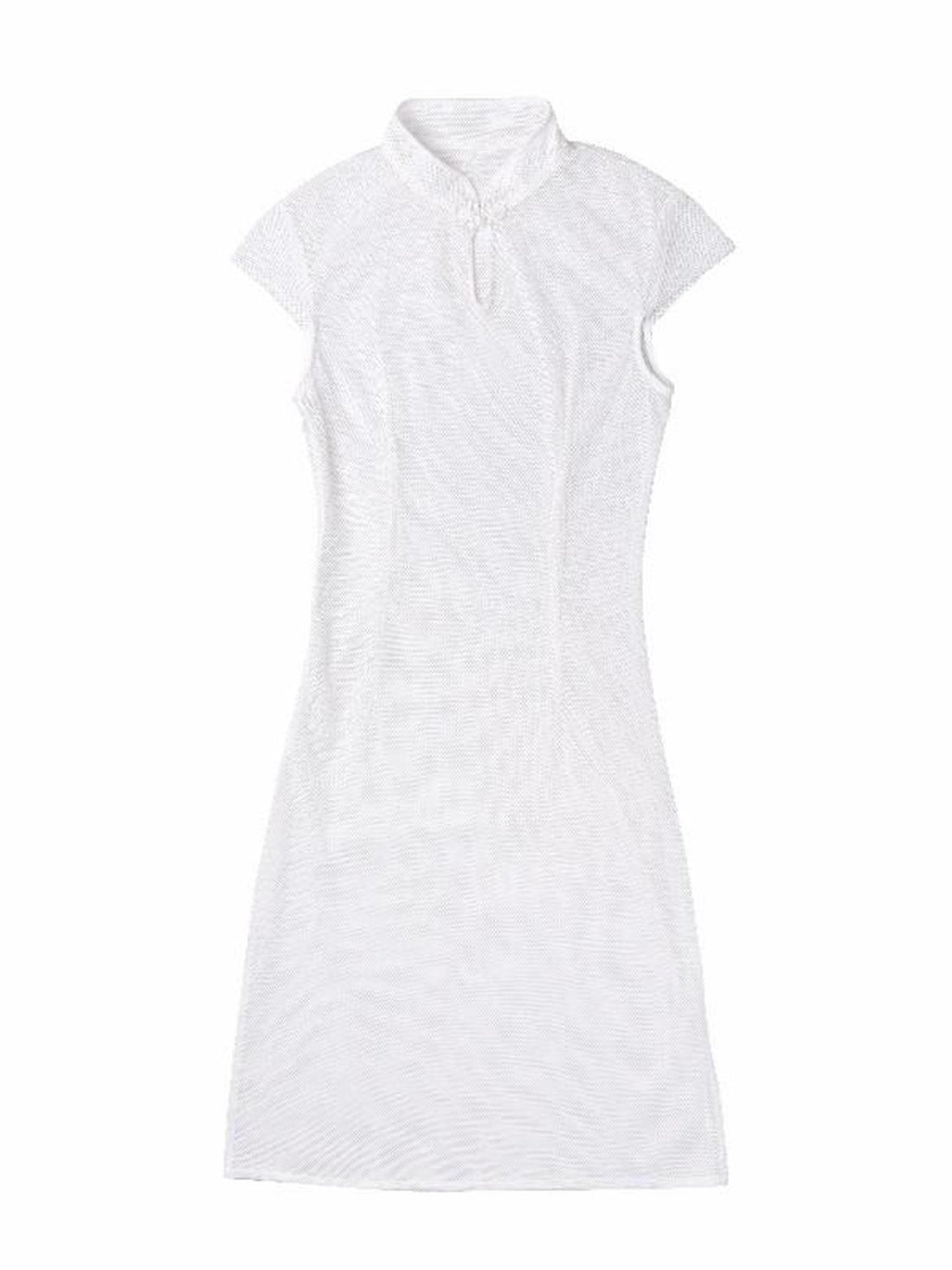 QUORRA S CHORD White Cheongsam Side Slit Women&