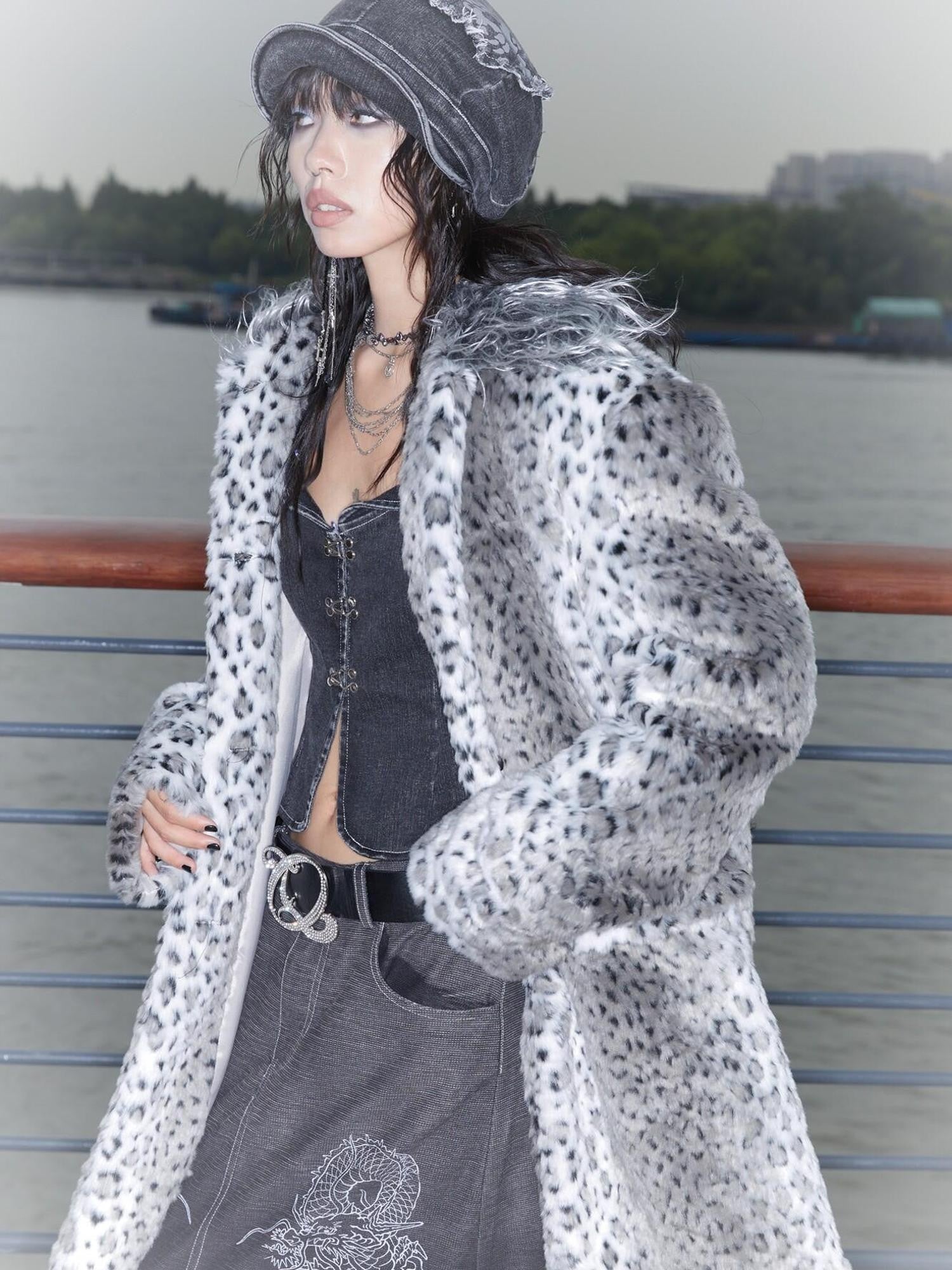 QUORRA S CHORD Wide Round Neck Detachable Fur Collar Women&