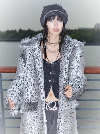 QUORRA S CHORD Wide Round Neck Detachable Fur Collar Women&