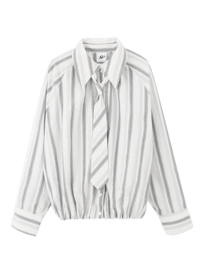 RUN TO THE FUTURE 100 Percent Cotton Two Piece Set Vintage Striped Casual Women Everyday Shirts