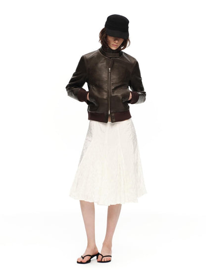 RUN TO THE FUTURE 3d Textured Irregular Pleated A Line Women&