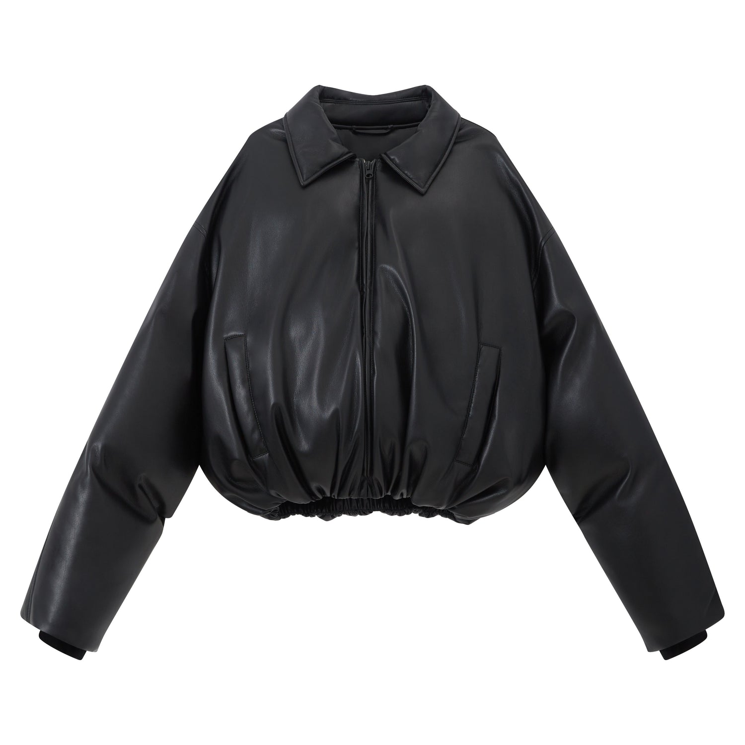 RUN TO THE FUTURE 90% White Duck Down Warm Vintage Commuter Straight Pu Zipper Down Jackets