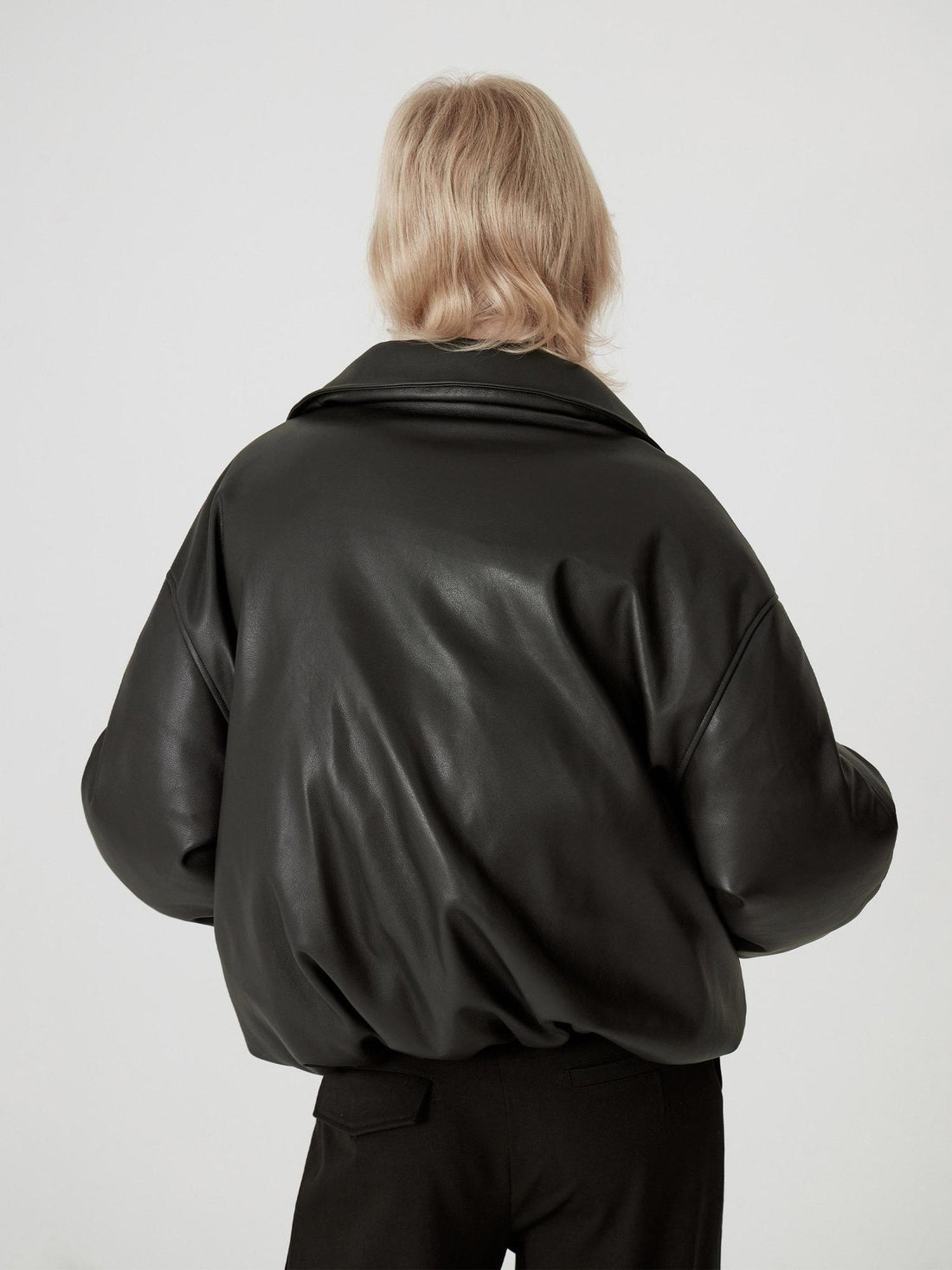 RUN TO THE FUTURE 90% White Duck Down Warm Vintage Commuter Straight Pu Zipper Down Jackets