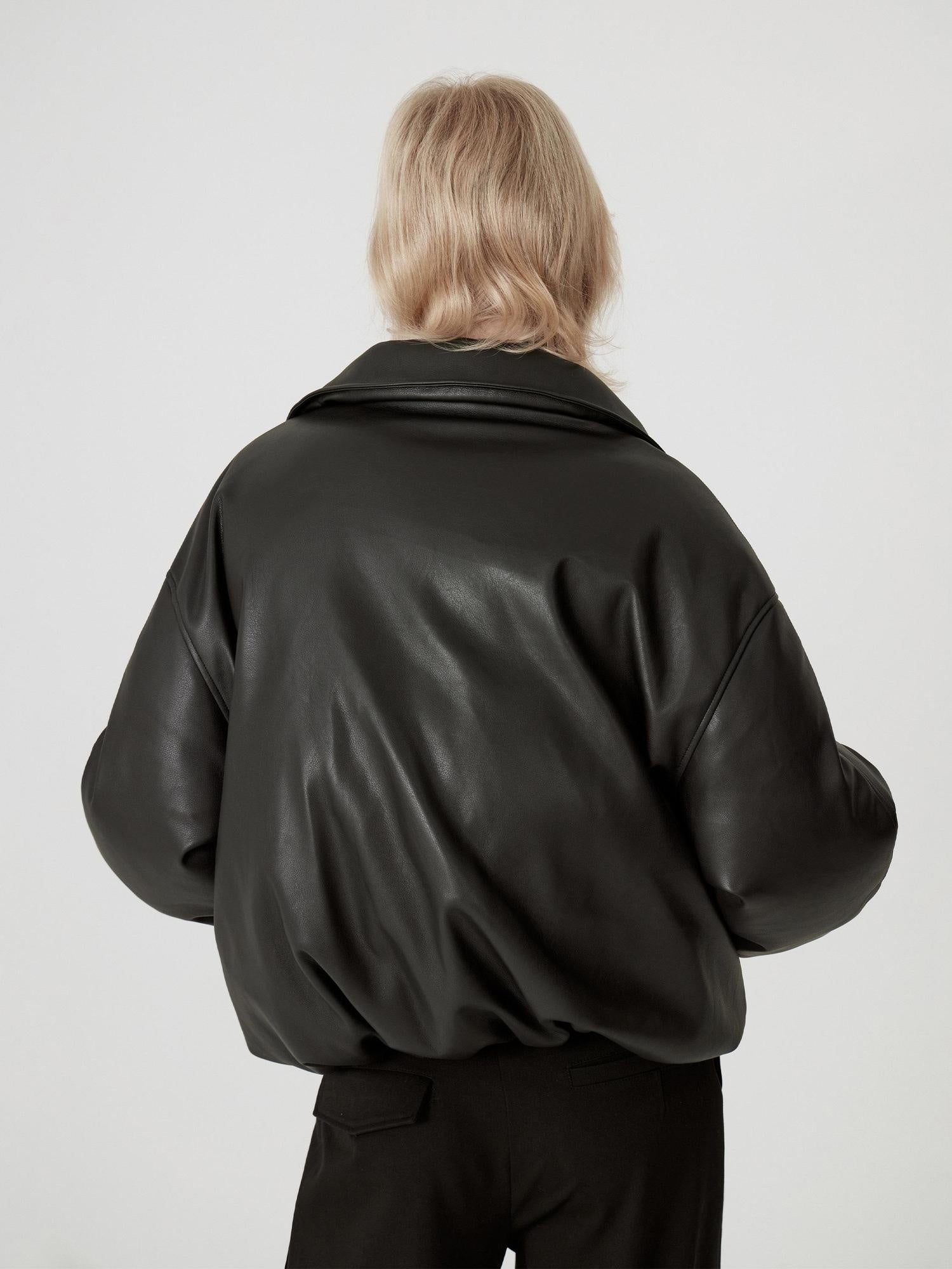 RUN TO THE FUTURE 90% White Duck Down Warm Vintage Commuter Straight Pu Zipper Down Jackets