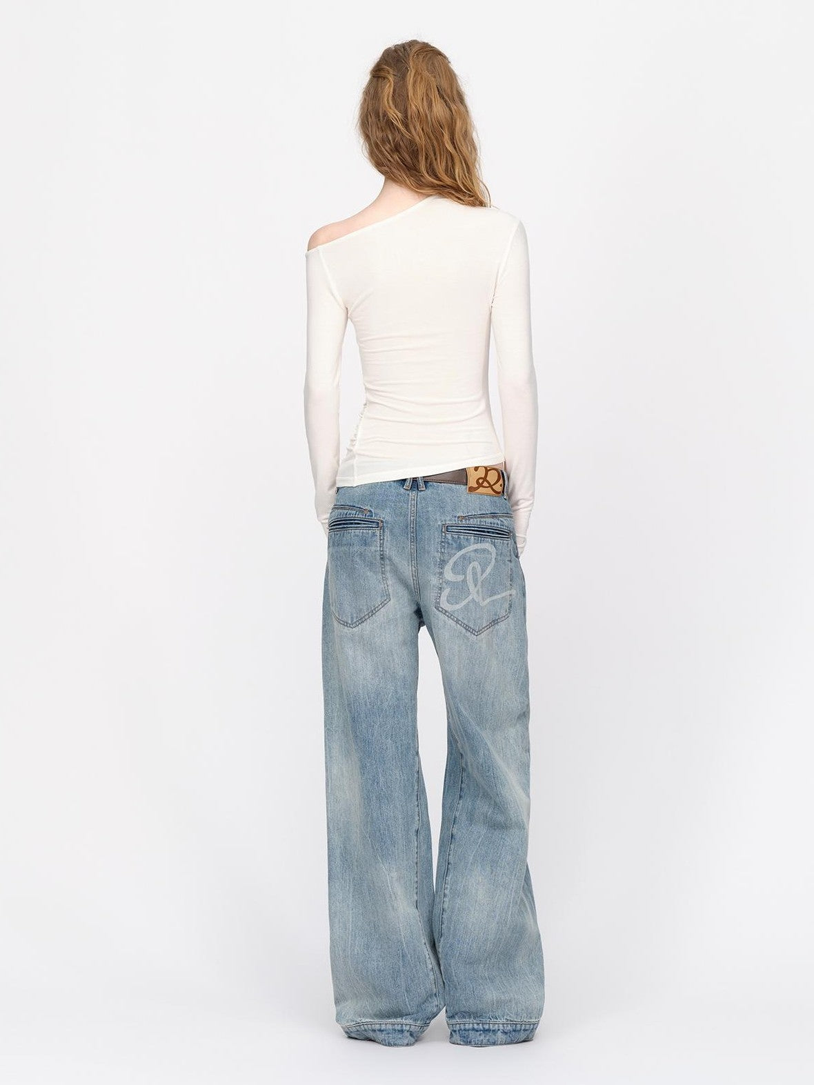 RUN TO THE FUTURE Asymmetric One Shoulder Wool Blend Women&