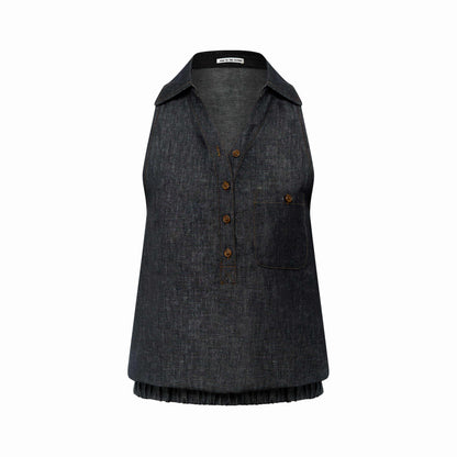 RUN_TO_THE_FUTURE_Beige_Lapel_Sleeveless_Women&