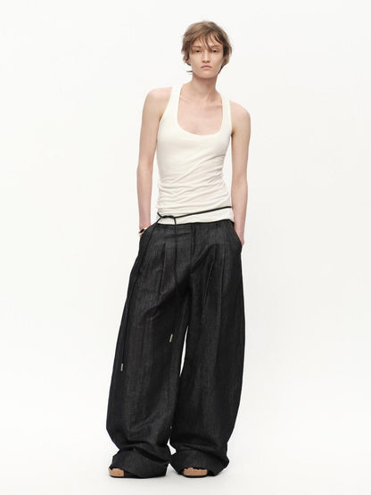 RUN TO THE FUTURE Beige Lapel Sleeveless Women&