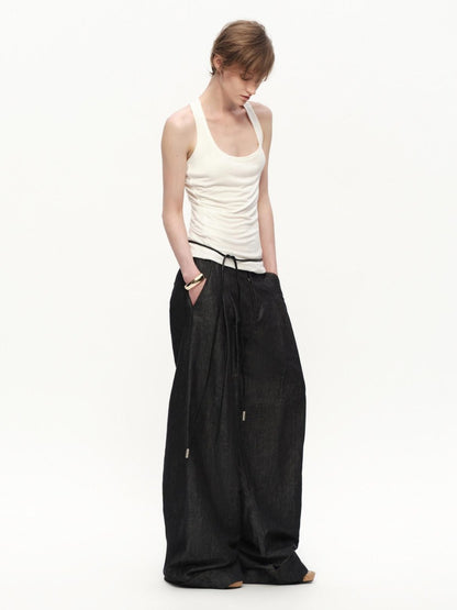 RUN TO THE FUTURE Beige Lapel Sleeveless Women&