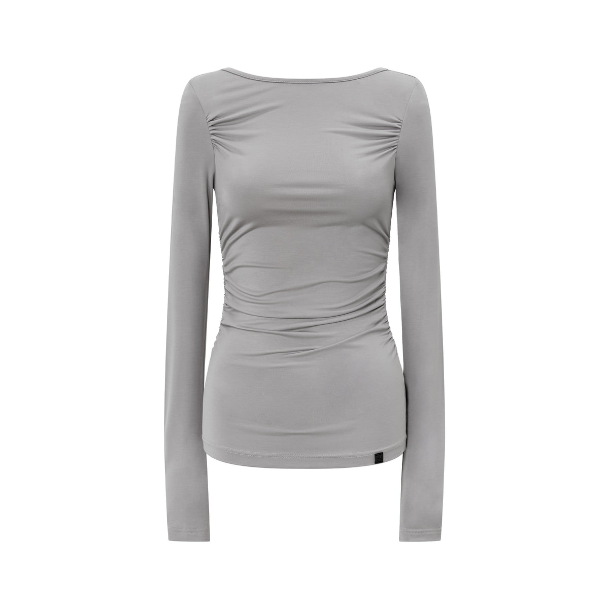 RUN_TO_THE_FUTURE_Boat_Neck_Ruched_Slim_Fit_Women&