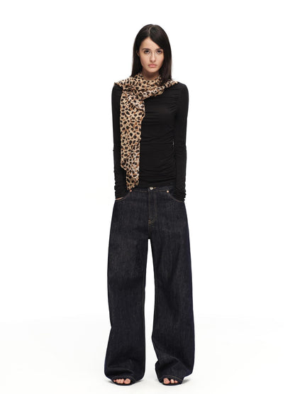 RUN TO THE FUTURE Boat Neck Ruched Slim Fit Women&