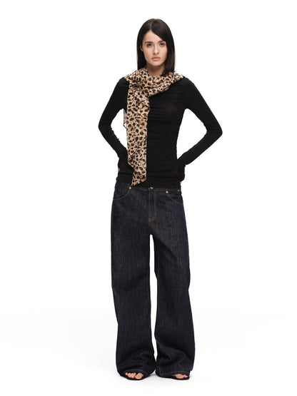 RUN TO THE FUTURE Boat Neck Ruched Slim Fit Women&