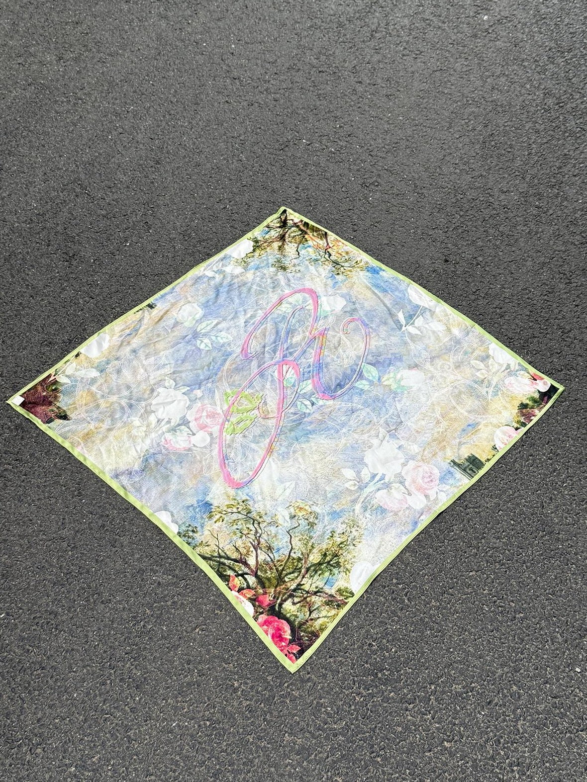 RUN TO THE FUTURE Botanical Floral Print Rectangular Women&