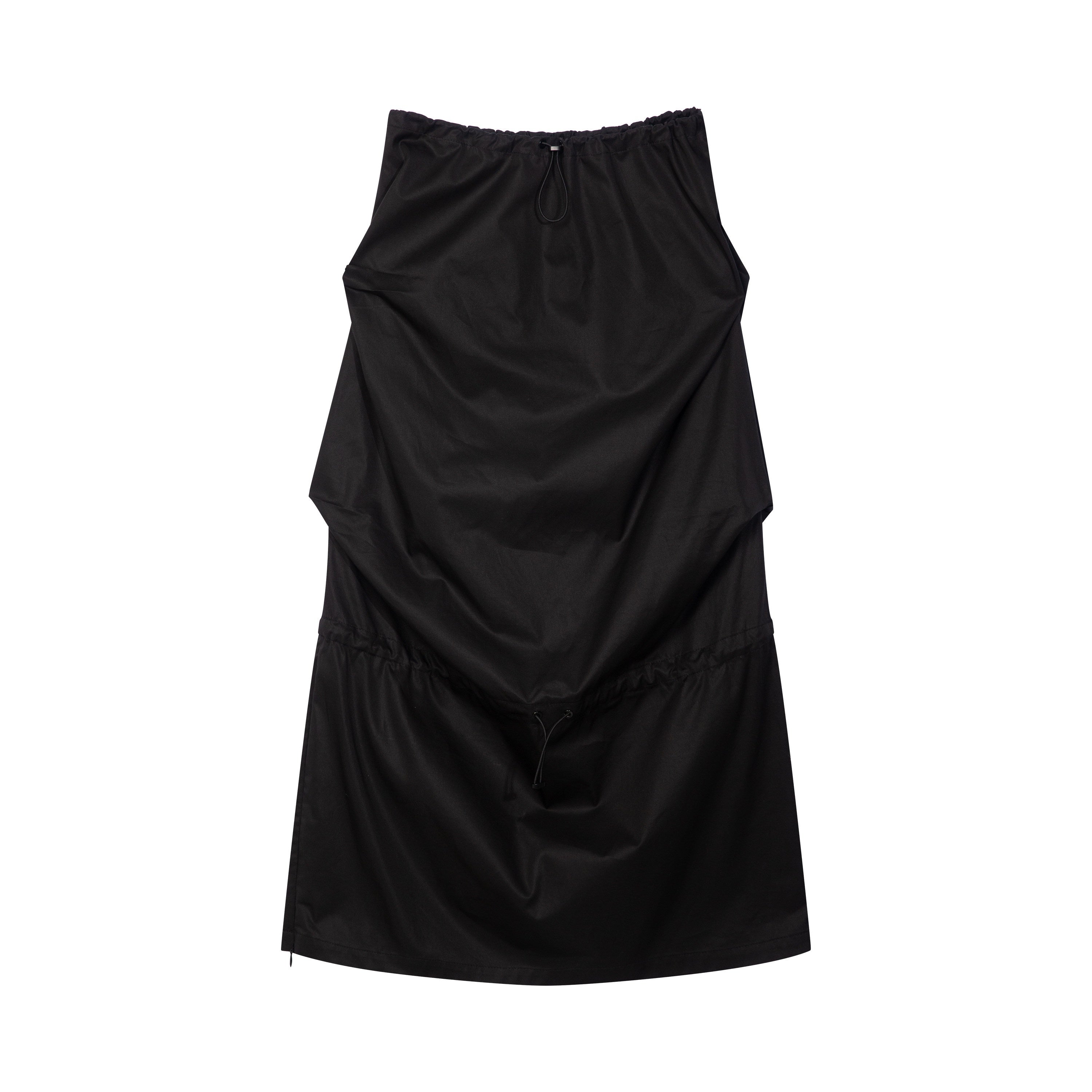 RUN TO THE FUTURE Breathable Cotton Modal Korean Aline Camisole Office Black Casual Mini Dresses
