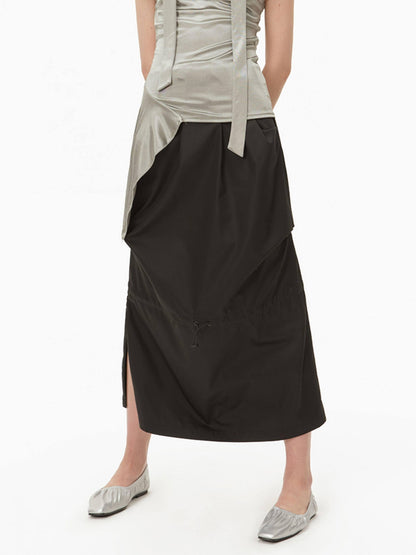 RUN TO THE FUTURE Breathable Cotton Modal Korean Aline Camisole Office Black Casual Mini Dresses