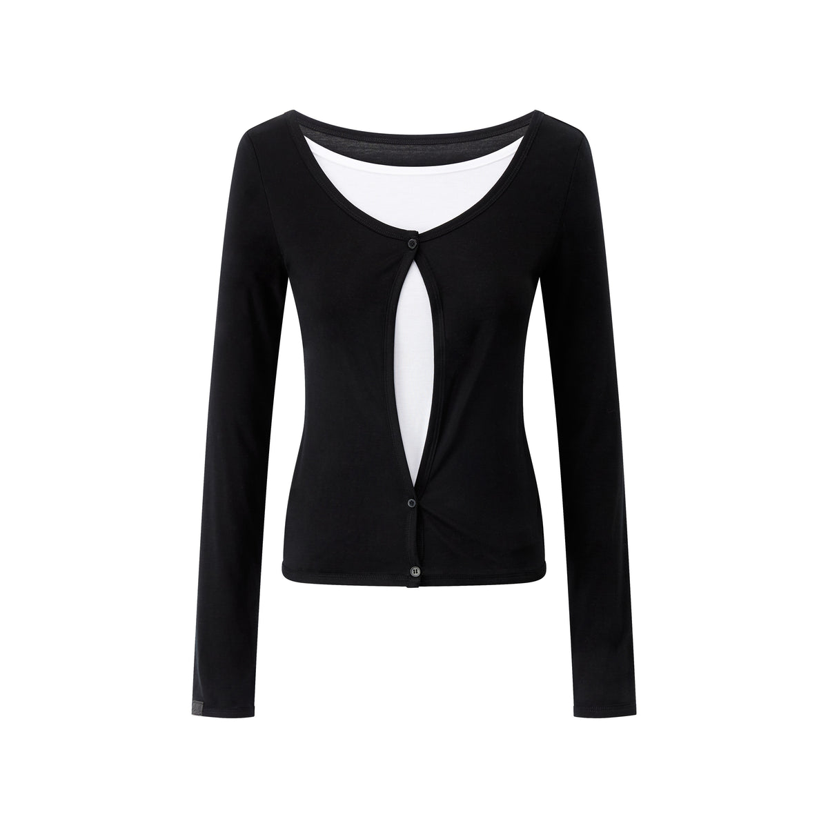 RUN_TO_THE_FUTURE_Casual_Layered_Look_V-neck_Lyocell_Women&