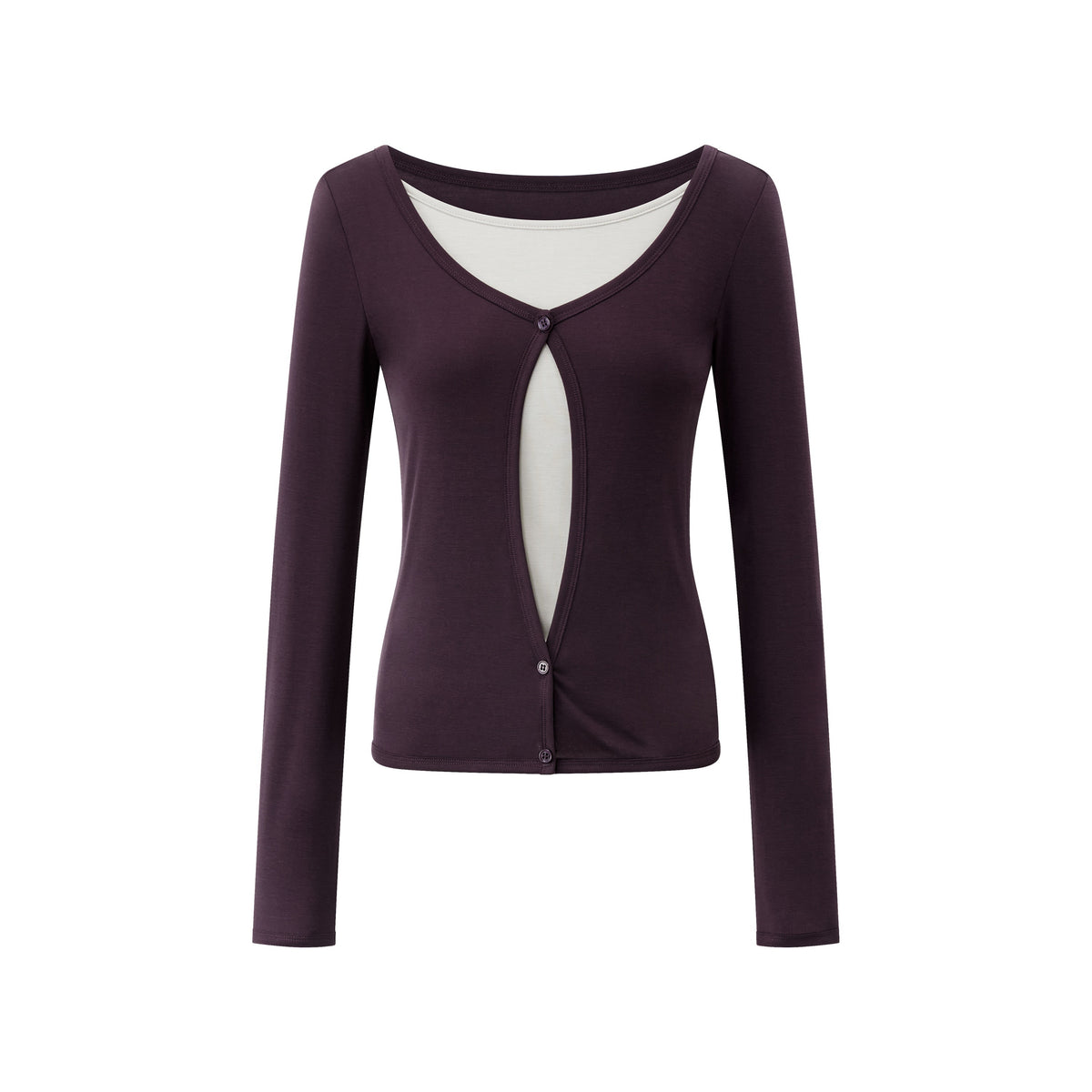 RUN_TO_THE_FUTURE_Casual_Layered_Look_V-neck_Lyocell_Women&