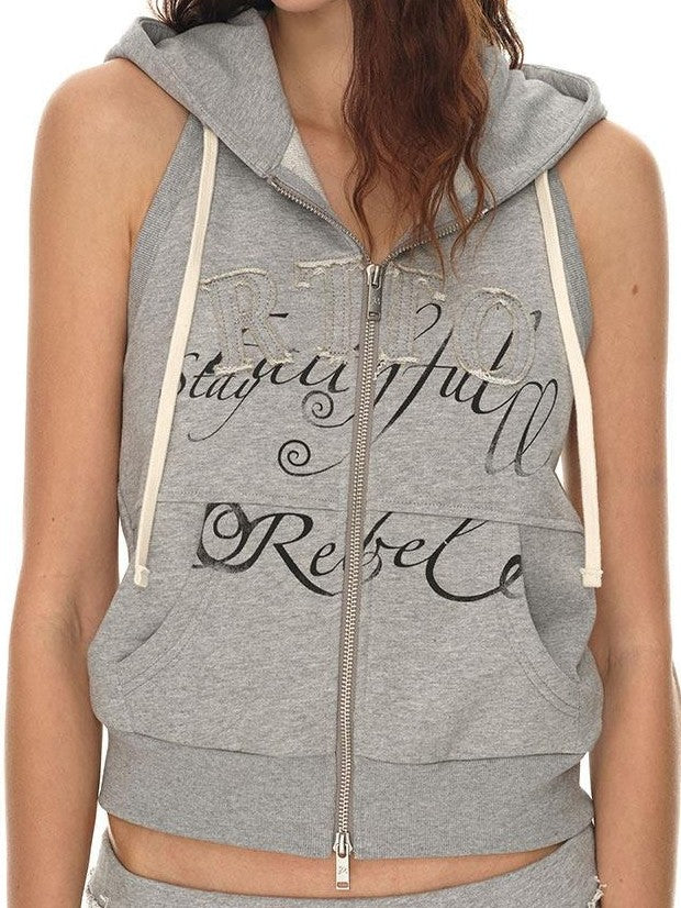 RUN TO THE FUTURE Cherry Blossom Pink Alphabet Print Midrise Micro Flare Women&