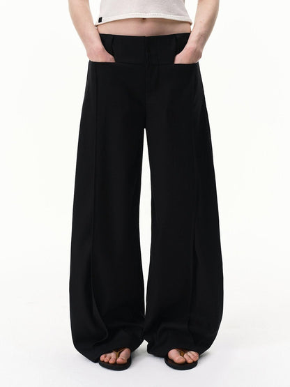 RUN TO THE FUTURE Classic Black Striped No Waistband Mid Rise Women&