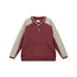 RUN TO THE FUTURE Colorblock Crewneck Loose Fit Pullover 100 Percent Nylon Long Sleeve Sweatshirts