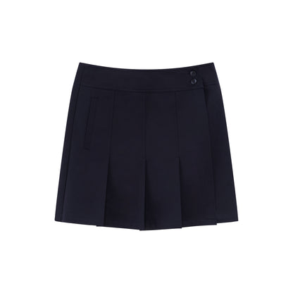 RUN TO THE FUTURE Cropped Contrast Zip Cardigan Long Sleeve Casual Mid Waist Top &amp; Skirt Sets