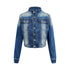 RUN_TO_THE_FUTURE_Distressed_Blue_Vintage_Cropped_Stand_Collar_Multi_Pocket_Women&
