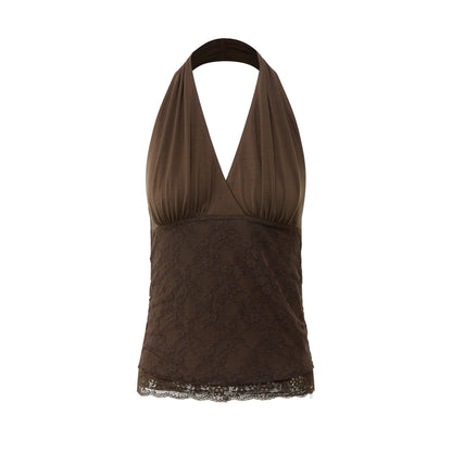 RUN_TO_THE_FUTURE_Floral_Lace_Spliced_Crossover_V-neck_Women&