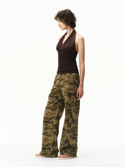 RUN TO THE FUTURE Floral Lace Spliced Crossover V-neck Women&