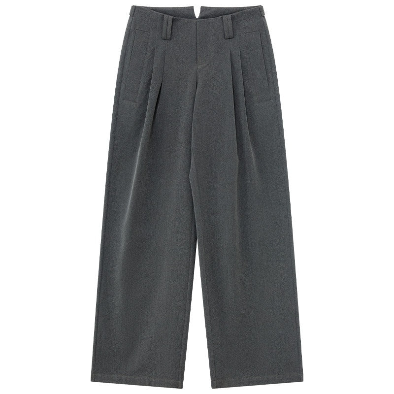 RUN_TO_THE_FUTURE_Gray_No_Waistband_Mid_Low_Rise_Tailored_Drape_Women&
