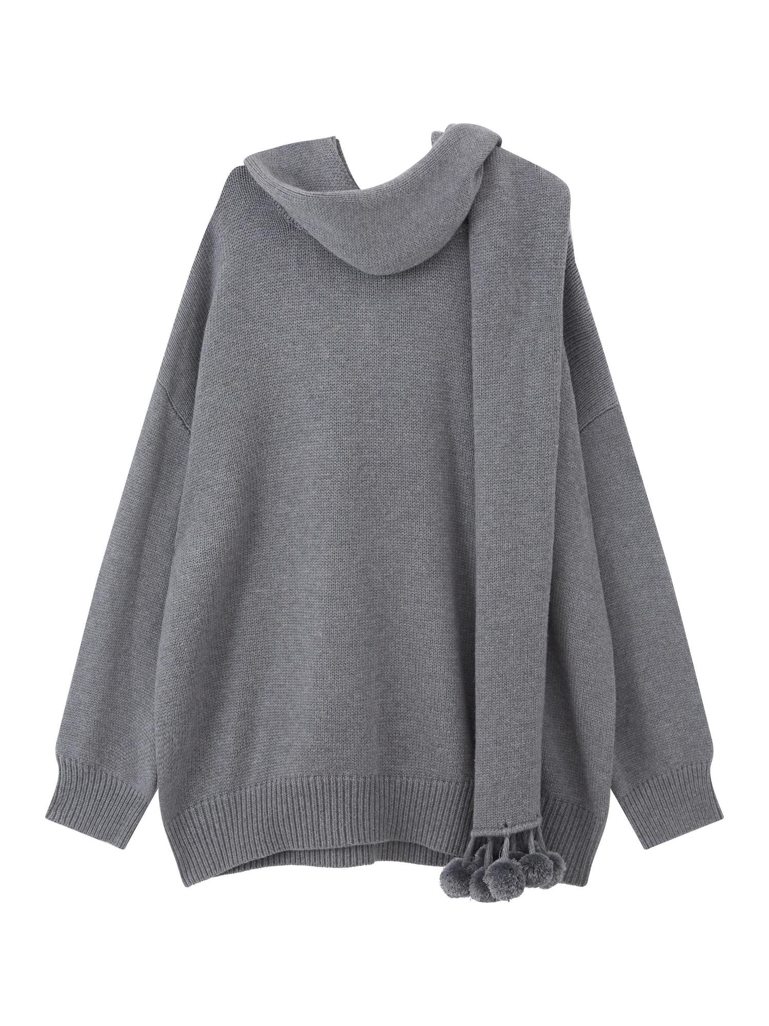 RUN TO THE FUTURE Gray Oversized Slouchy Women&