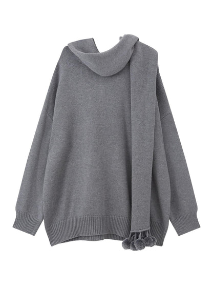 RUN TO THE FUTURE Gray Oversized Slouchy Women&