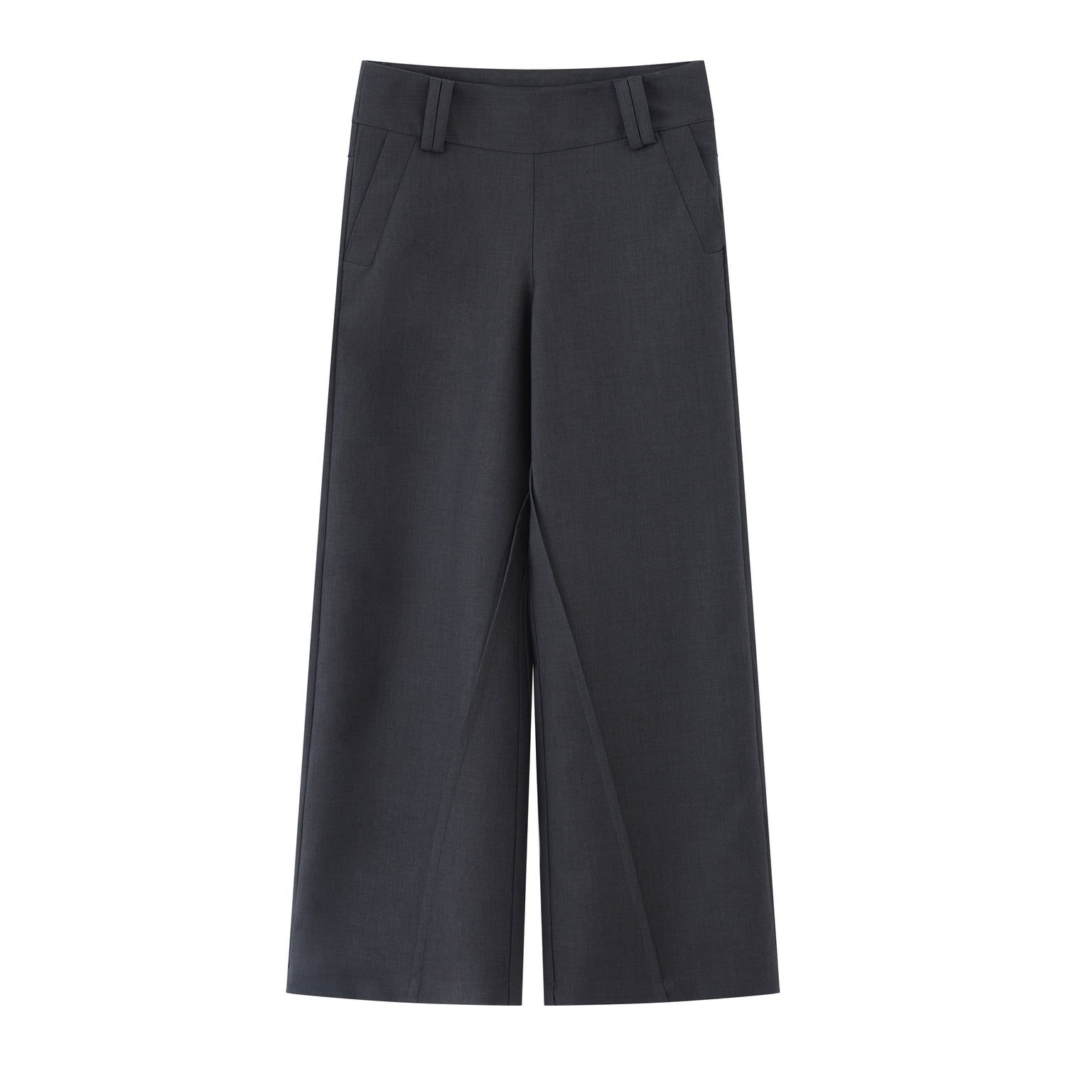 RUN_TO_THE_FUTURE_Gray_Structured_Drapey_Low_Waist_Pockets_Women&