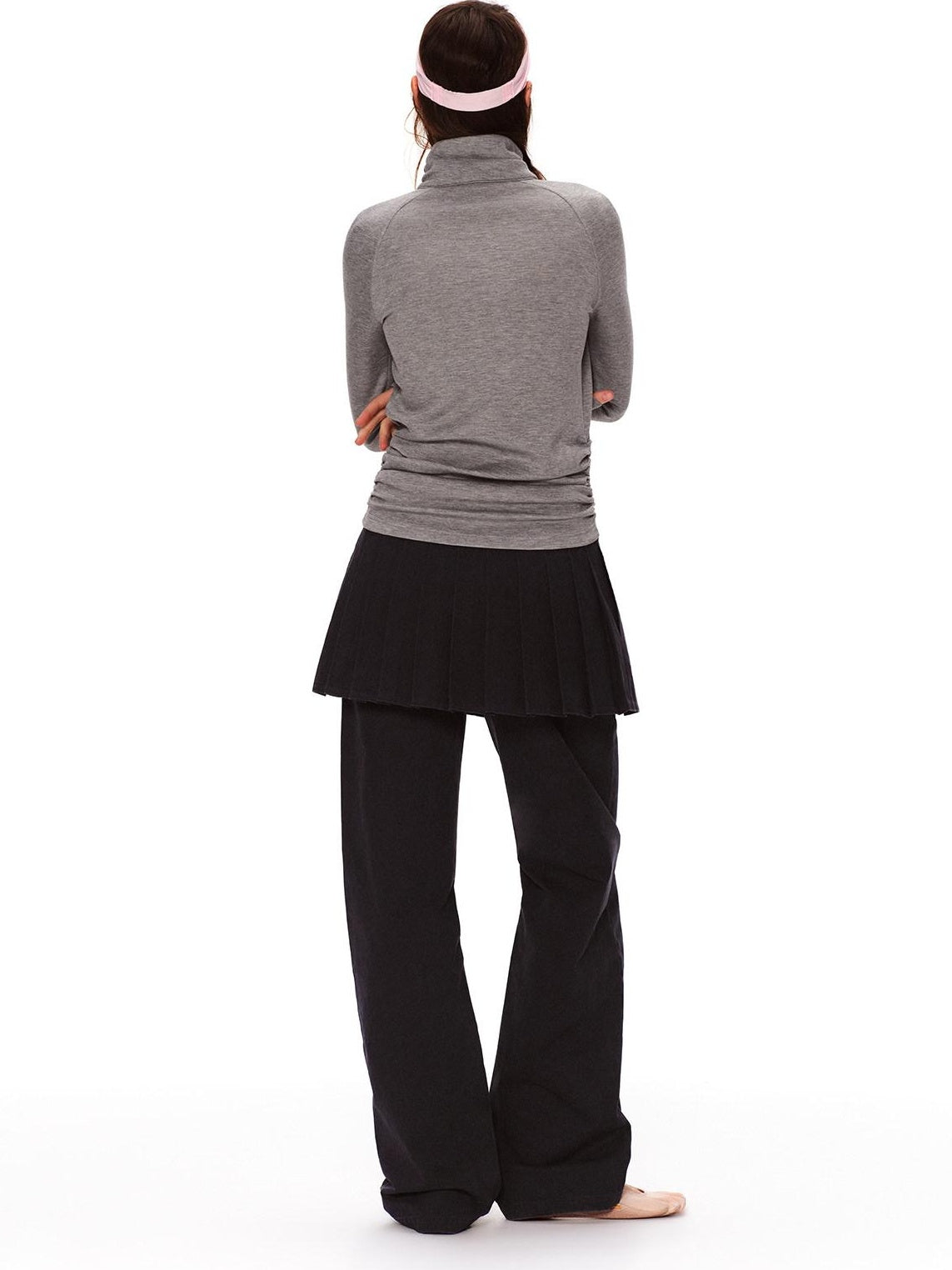 RUN TO THE FUTURE High Stretch Slim Ruched Zip Up Casual Raglan Stand Collar Women Hoodies