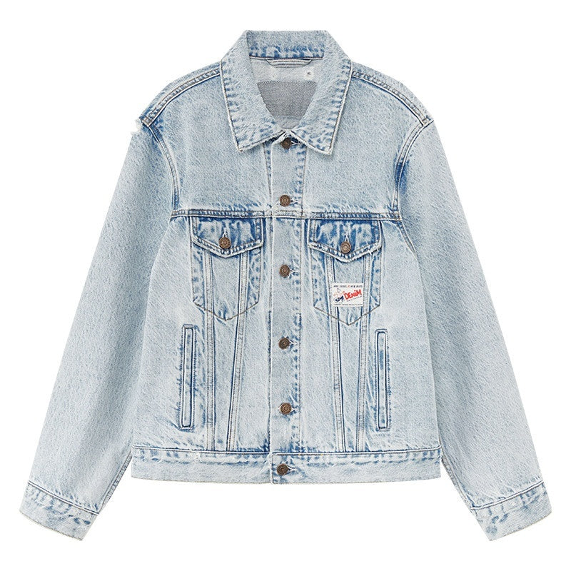 RUN_TO_THE_FUTURE_Light_Blue_Distressed_Oversized_Turned_Collar_Women&