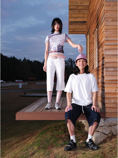 RUN TO THE FUTURE Low Top Patchwork Mesh Velcro Women&