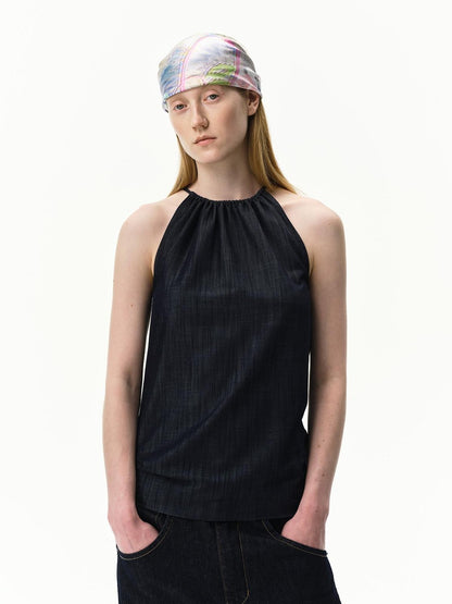 RUN TO THE FUTURE Natural Beige Textured Drawstring Women&