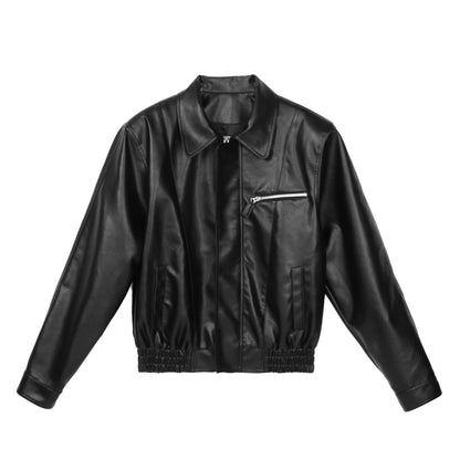 RUN_TO_THE_FUTURE_Original_Design_Straight_Fit_Short_Zip_Unisex_Black_Bomber_Jackets_MISSTT