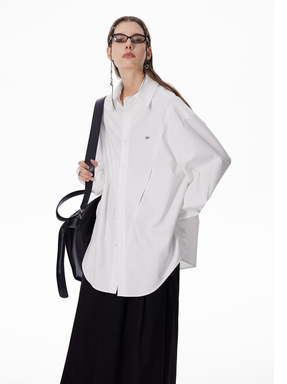 RUN TO THE FUTURE Original Loose Fit Cutout Breathable Cotton Modal Unisex Long Sleeve Shirts