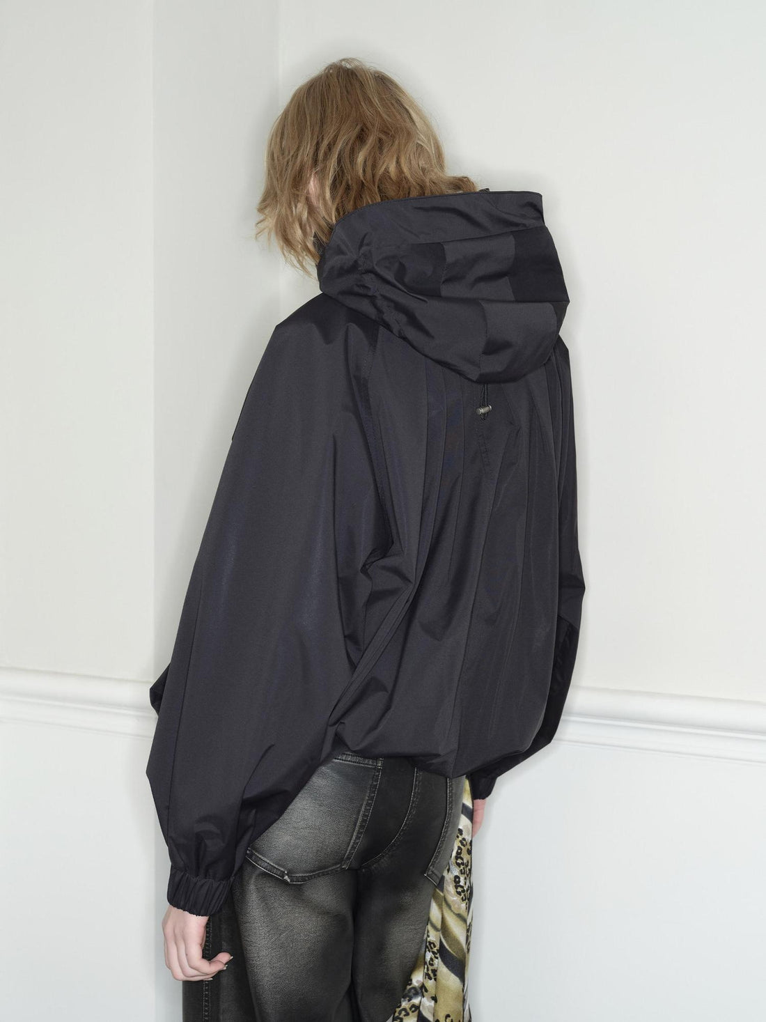 RUN TO THE FUTURE Original Straight Zip Hooded Pockets Unisex Polyester Classic Windbreakers