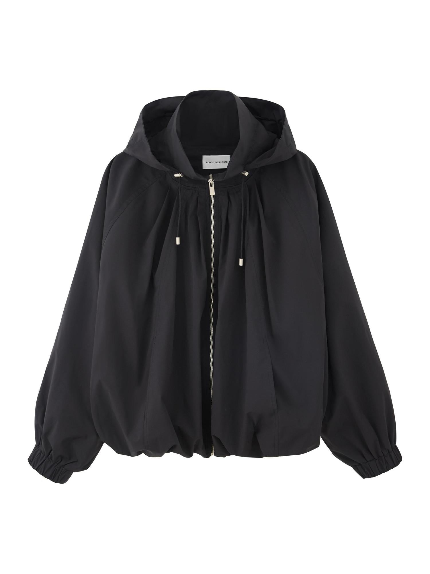 RUN TO THE FUTURE Original Straight Zip Hooded Pockets Unisex Polyester Classic Windbreakers