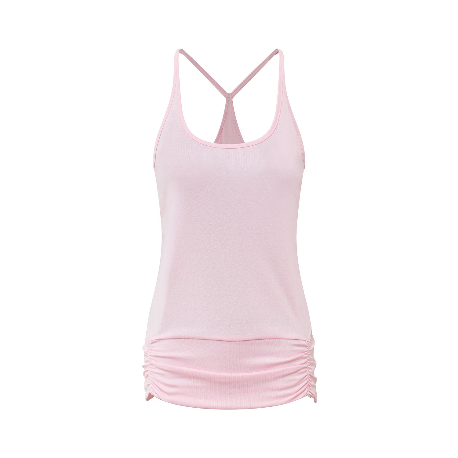 RUN_TO_THE_FUTURE_Pink_Shirred_U_Neck_Backless_Slim_Long_Women&