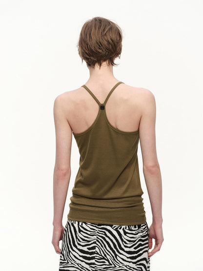 RUN TO THE FUTURE Pink Shirred U Neck Backless Slim Long Women&