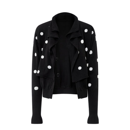 RUN_TO_THE_FUTURE_Polka_Dot_Double_Breasted_Faux_Two_Piece_Women&