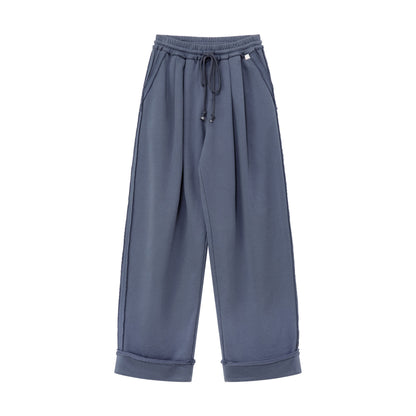 RUN_TO_THE_FUTURE_Raw_Edge_Loose_Fit_Zip_Up_Stand_Collar_Cotton_Women&
